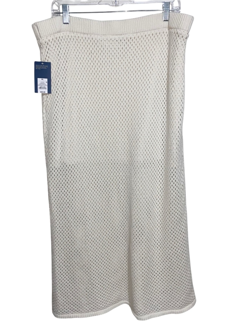 Universal Thread Skirt Womens XL Cream Crochet Boho Resort Beach Festival New